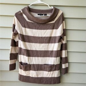 Jeanne Pierre 100% cotton sweater with front pockets